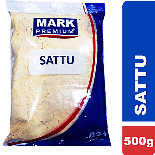 Mark Premium Sattu - Made From Chana, Rich In Protein, Healthy Snack, Provides Energy & Strength, 500 g Pouch