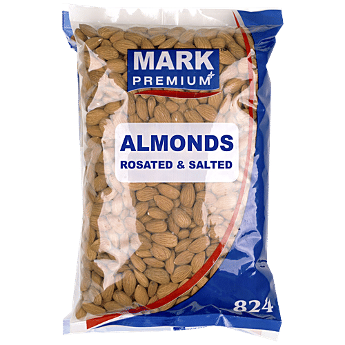 Mark Premium Almond - Roasted & Salted, Rich In Fibre, Boosts Immunity, Gluten Free, 200 g Pouch 