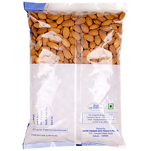 Mark Premium Almond - Roasted & Salted, Rich In Fibre, Boosts Immunity, Gluten Free, 200 g Pouch 