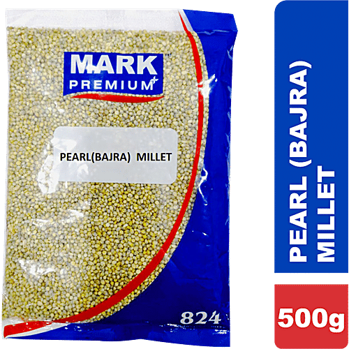 Mark Premium Pearl/Bajra Millet - Rich In Fibre & Antioxidants, Helps In Digestion, Gluten Free, 500 g Pouch