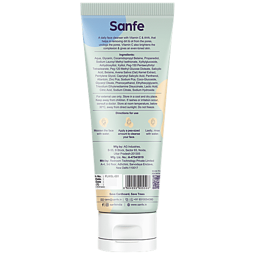 Buy Sanfe Promise Salicylic Acid Face Lush Wash For Oily, AcneProne