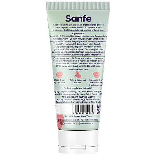 Buy Sanfe Promise Salicylic Acid Face Lush Cream For All Skin Types