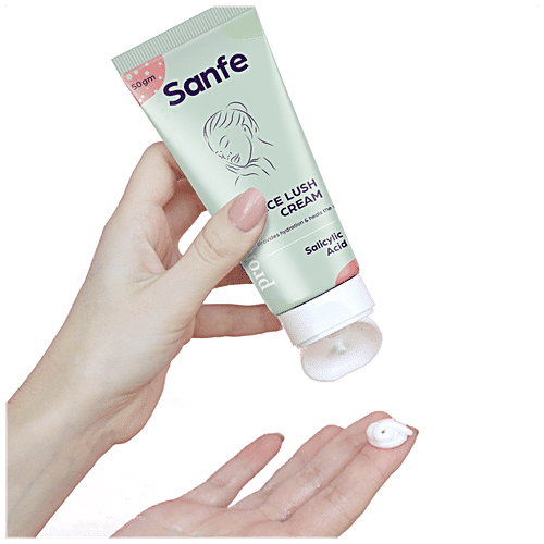 Buy Sanfe Promise Salicylic Acid Face Lush Cream For All Skin Types