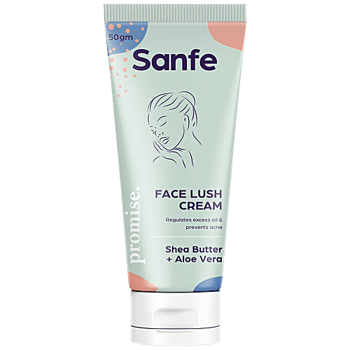 Buy Sanfe Promise Shea Butter Face Lush Cream With Aloe Vera Prevents