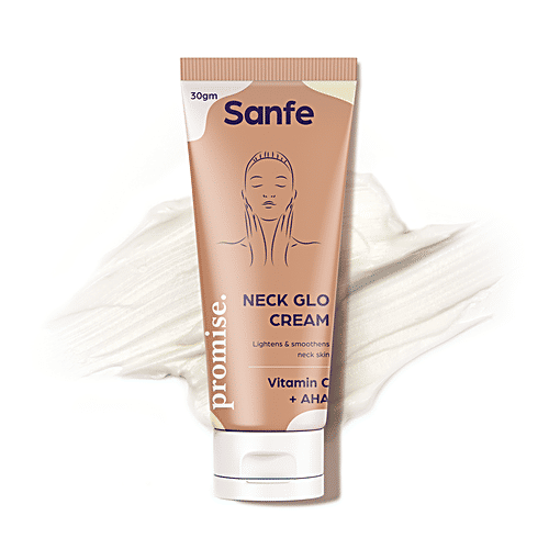 Sanfe Promise Vitamin C Neck Glo Cream - Lightens Dark Spots, 30 g  