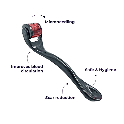 Buy Sanfe Derma Roller Titanium Alloy Micro Needles, For Hair & Beard