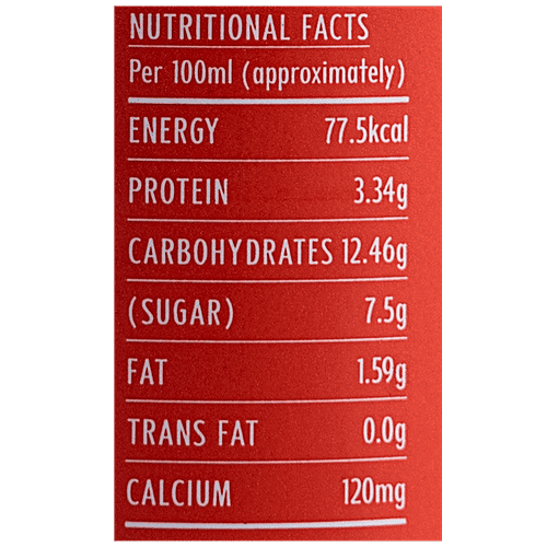 Just Flavoured Milk - Strawberry, Made With Real Milk, Zero Preservatives, 180 ml