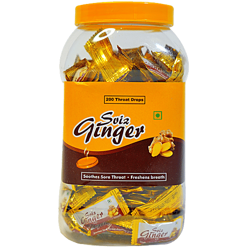 Buy Smyle Ayurvedic Throat Cough Drops Sviz Ginger, Natural Lozenges