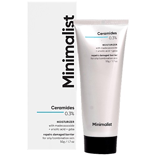 Minimalist Face Gel - Ceramides 0.3% +  Madecassoside, Repairs & Moisturizes Oily Skin, 30 g  