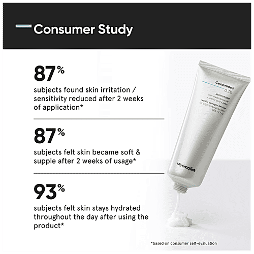 Minimalist Face Gel - Ceramides 0.3% +  Madecassoside, Repairs & Moisturizes Oily Skin, 30 g  