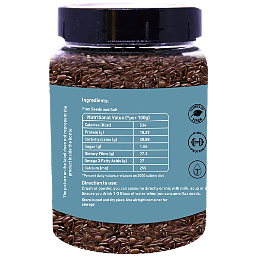 Buy Graminway Roasted Flax Seeds Rich In Protein, Fibre & Omega 3