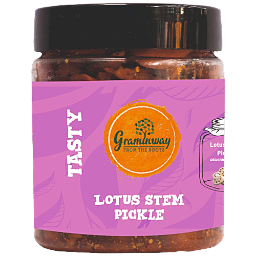 Graminway Tasty Lotus Stem Pickle - Good For Health, 200 g  