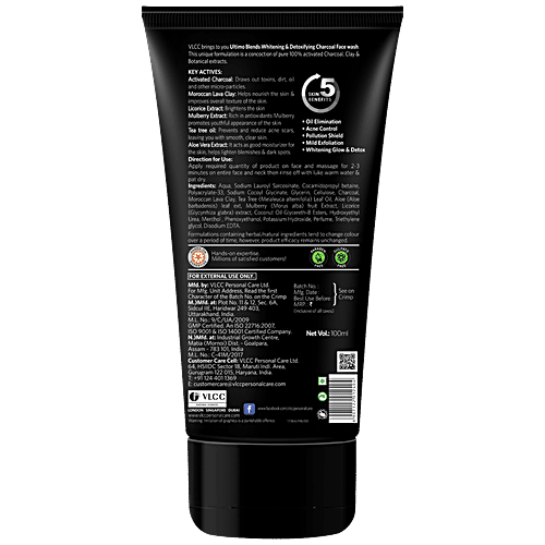 Buy VLCC Ultimo Blends Charcoal Face Wash For Whitening & Detoxifying