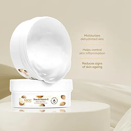 VLCC Shea & Vitamin E Body Butter With Shea Butter, Vitamin E & Antioxidants, 200 g  