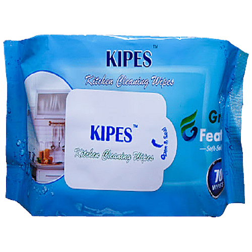 Buy Kipes Premium Quality Kitchen Cleaning Wet Wipes for hygiene