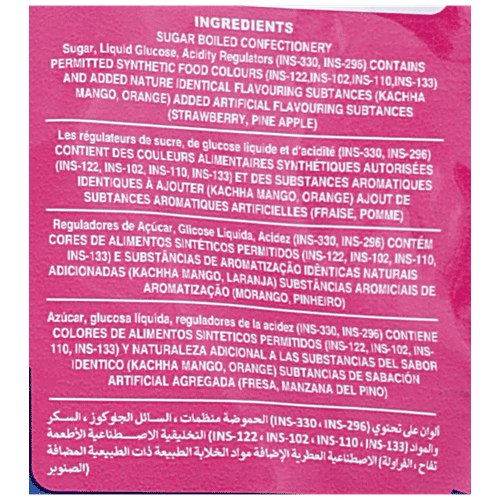 DERBY Timbuk Tu Fruit Flavoured Lollipops - Sour, Chewy, 130 g (10 pcs) 