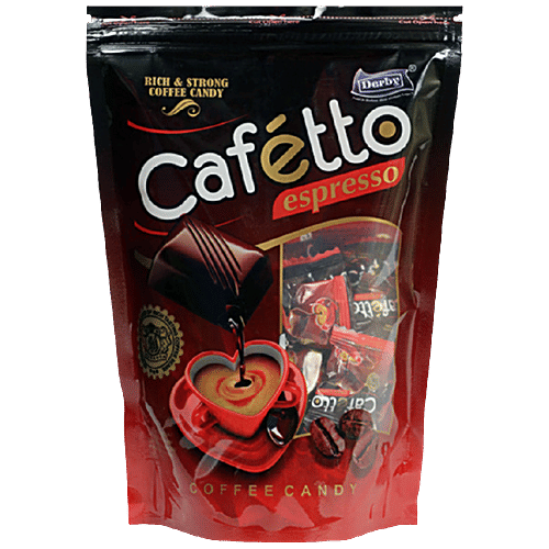 DERBY Cafetto - Rich & Strong Coffee Candy, Espresso, 175 g 50 pcs 