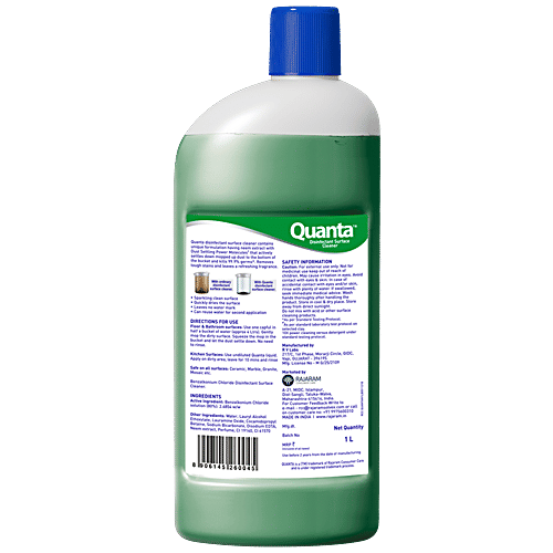 Buy QUANTA Disinfectant Surface Cleaner Advanced Dust Settling