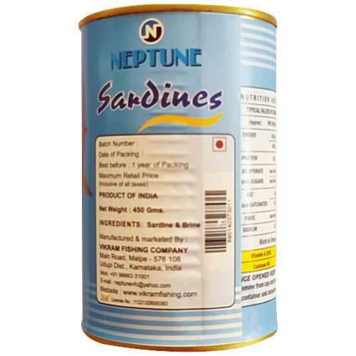 Buy Neptune Sardines In Natural Oil & Brine Omega 3 & Minerals Rich