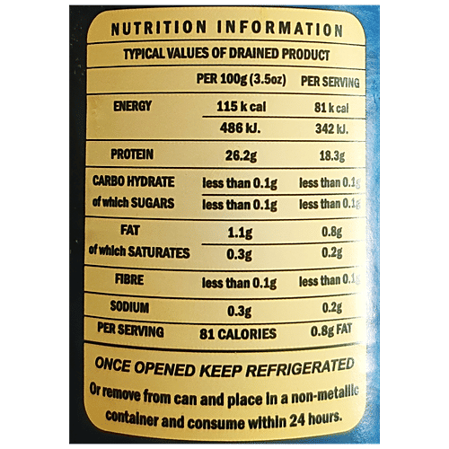 Buy Neptune Tuna In Brine Canned Meat Chunks, Iron & Protein Rich