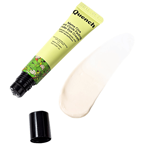Quench Botanics Mama Cica Dark Circle Fading Under Eye Cream - Korean Ginseng, Reduces Puffiness, 15 ml  