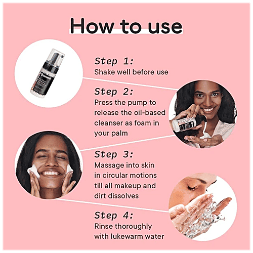 Quench Botanics Mon Cherry Brightening Foam Cleanser - Cherry Blossom, Removes Makeup & Impurities, 100 ml