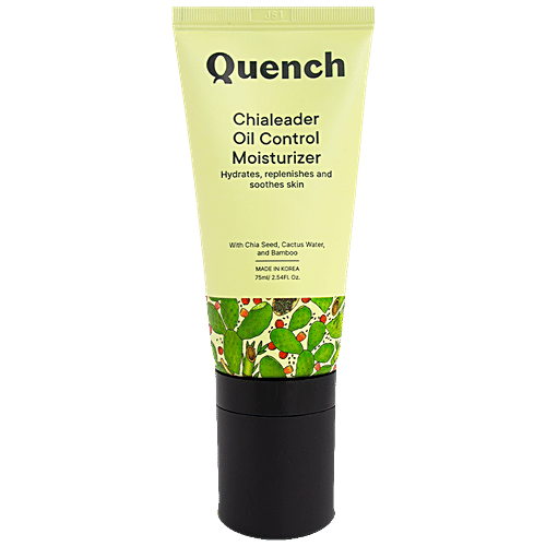 Quench Botanics Chialeader Oil Control Moisturizer - Cactus Water, Restores Hydration & Soothes Skin, 75 ml  