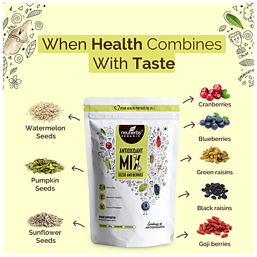 Buy Neuherbs Antioxidants Mix Seeds & Berries, Rich In Protein, Fiber