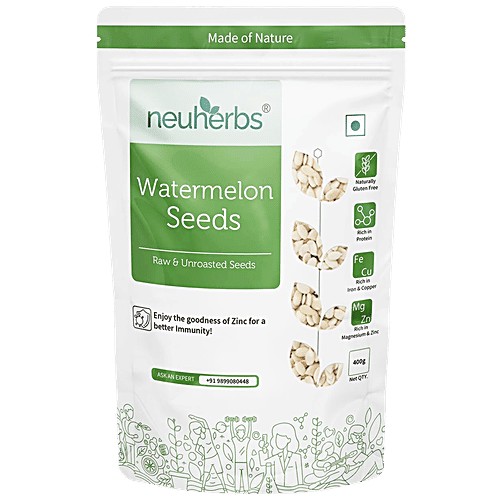 Buy Neuherbs Watermelon Seeds Raw & Unroasted, Rich In Protein