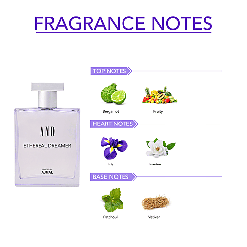 AND Ethereal Dreamer Eau De Parfum - For Women Crafted By Ajmal, 100 ml  