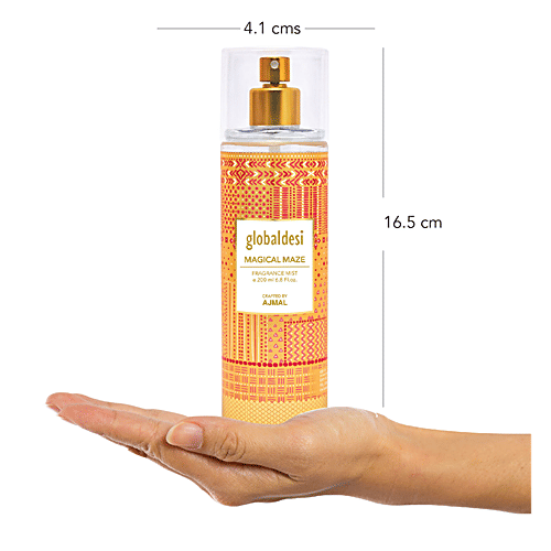 Global Desi Dreamy Daze Eau De Parfum & Magical Maze Body Mist - For Women Crafted By Ajmal, 2 pcs (Eau De Parfum 50 ml + Mist 200 ml)