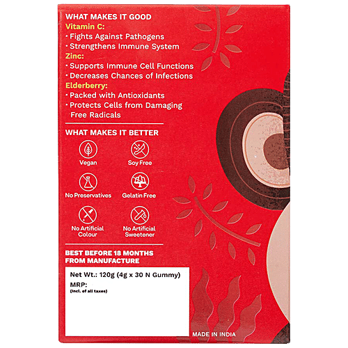 O'ZIVA Kids - Superfood Immunity Multi Gummies, With Natural Vitamins, Orange Flavour, 30 pcs