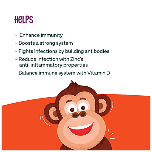 O'ZIVA Kids - Superfood Immunity Multi Gummies, With Natural Vitamins, Orange Flavour, 30 pcs