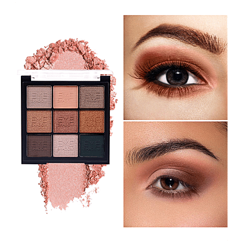 Miss Rose 9 Color Matte & Shimmer Nude Eyeshadow Palette - Highly Pigmented, 23.4 g 7001-486Z1 03 