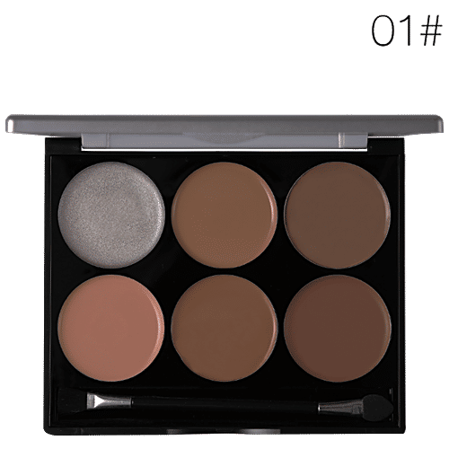 Miss Rose 6 Color Ultra Makeup Base Palette - Highly Pigmented, 21 g 7601-036N 01