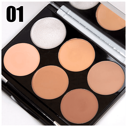 Miss Rose 6 Color Ultra Makeup Base Palette - Highly Pigmented, 21 g 7601-036N 01