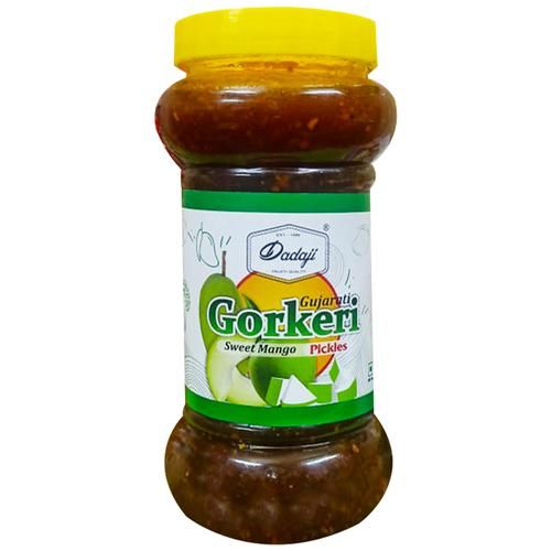 Dadaji Gujrati Gorkeri Pickle - Sweet Mango, Unique Flavour & Taste, 500 g (Get 100g Extra) 
