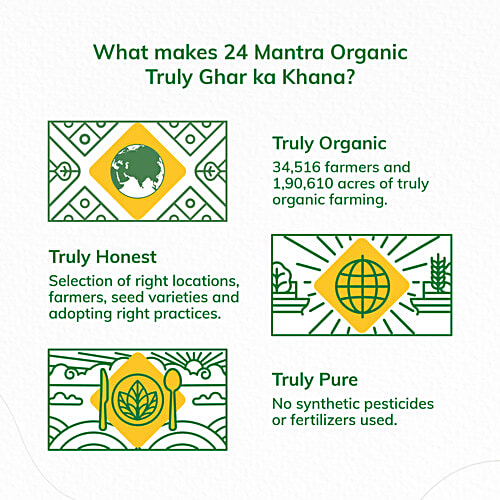 24 Mantra Organic Roasted Chana - Plain, 185 g Jar 