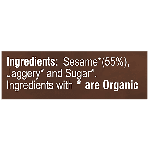 24 Mantra Organic 24 Mnatra Organic Sesame Jaggery Chikki, 33 g Pouch