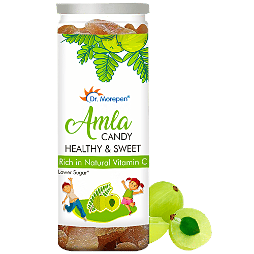 Dr. Morepen Amla Candy - Healthy & Sweet, Rich In Vitamin C, Low In Sugar, Boosts Immunity, For Kids, 200 g  