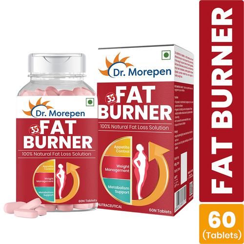 Dr. Morepen Fat Burner Tablets - Green Coffee, Garcinia Cambogia & CLA, Helps Manage Weight, 60 pcs  