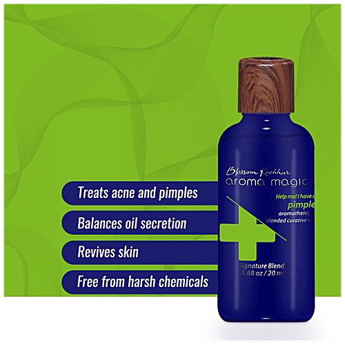 Aroma Magic  Help Me I Have A Pimple Curative Oil - Signature Blends, Aromatherapy, Helps Treat Acne, 20 ml Bottle 