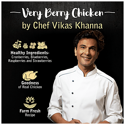 Drools Gourmet Bites Dog Food - Very Berry Chicken, Vikas Khanna Recipe, For Puppies, 100 g