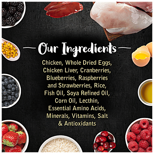 Drools Gourmet Bites Dog Food - Very Berry Chicken, Vikas Khanna Recipe, For Puppies, 100 g