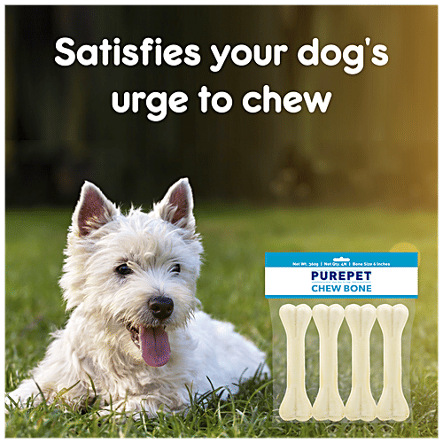 Buy Purepet Chew Bones - Dog Treats, Reduces Boredom, Ideal For