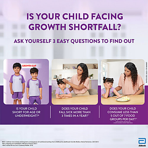 Pediasure Zero Sucrose Nutrition Drink - Vanilla Flavour, Nutrition For Kids Growth, 400 g Box Contains Zero Sugar, Scientifically Designed Nutrition For Kids