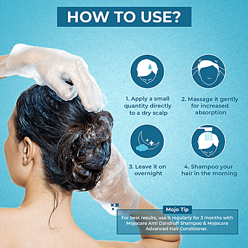 Mojocare Anti Dandruff Lotion - With Tea Tree Oil, Salicylic Acid & Zinc Pyrithione, 60 ml  Reduces Itchiness & Flakes, Removes Dandruff & Dryness, For Men & Women