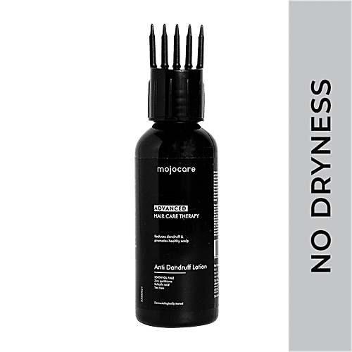 Mojocare Anti Dandruff Lotion - With Tea Tree Oil, Salicylic Acid & Zinc Pyrithione, 60 ml  Reduces Itchiness & Flakes, Removes Dandruff & Dryness, For Men & Women