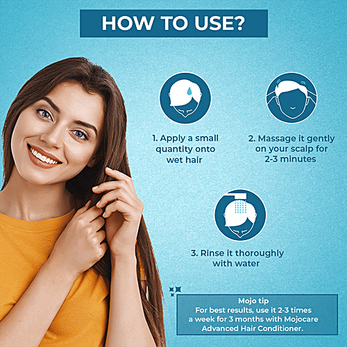 Mojocare DHT Blocker Shampoo - Apple Cider Vinegar, Almond Oil & Biotin, No Side Effects, 200 ml Fights Hair Fall, Increases Hair Thickness, Sulphate & Paraben Free