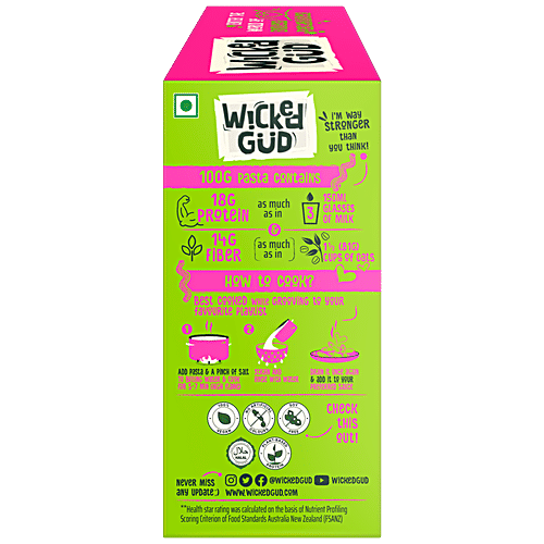 WickedGud Amori Pasta - Goodness Of Chickpea, Red Lentil & Brown Rice, High Protein & Fibre, 450 g  